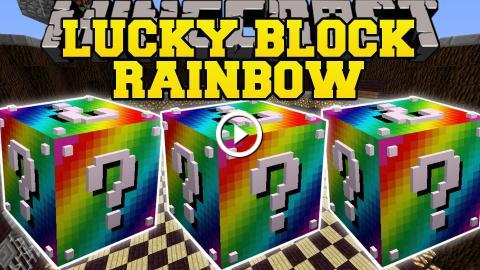 Скачать Rainbow Lucky Block Mod (Мод на радужные лаки ...