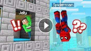 Playing Spiderman Hide And Seek In Minecraft Funny - roblox hide and seek squid