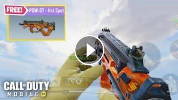Free Epic Pdw 57 Hot Spot Gameplay In Call Of Duty Mobile New Radiated Sector Event Reward
