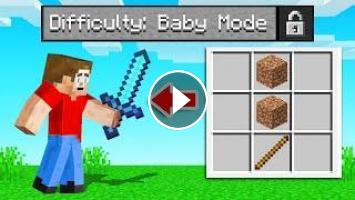 So We Added Baby Mode To Minecraft Super Easy