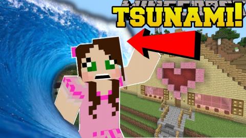 Minecraft Tsunamis Disasters That Destroy The World Mod Showcase - popularmmos minecraft noob vs pro roblox disaster