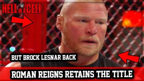 Roman Reigns Vs Braun Strowman Roman Retains Brock Lesnar