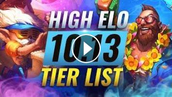 High Elo Best Champions Tier List League Of Legends Patch 10 13
