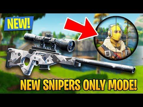 snipers only game mode fortnite battle royale - fortnite snipers only