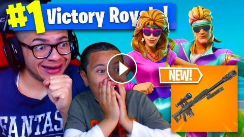 New Heavy Sniper Coming To Fortnite Battle Royale New Skins Are Insane 9 Year Old Brother
