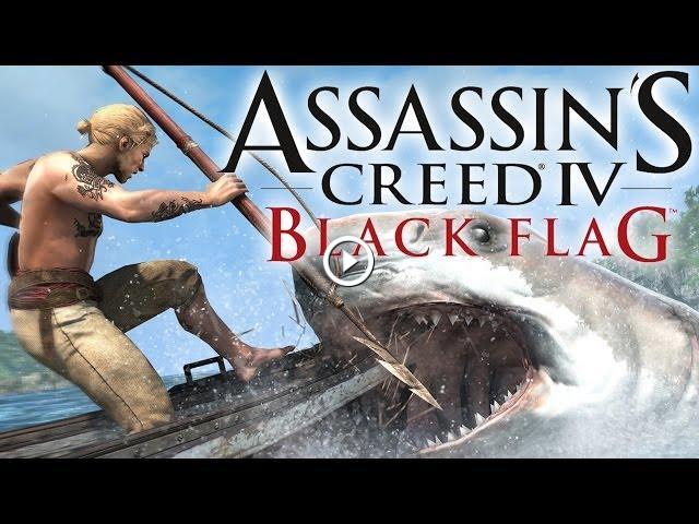 Assassin's Creed IV: Black Flag FUNNY MOMENTS #2: KILLING SHARKS, SCUBA  DIVING AND MORE [AC4]