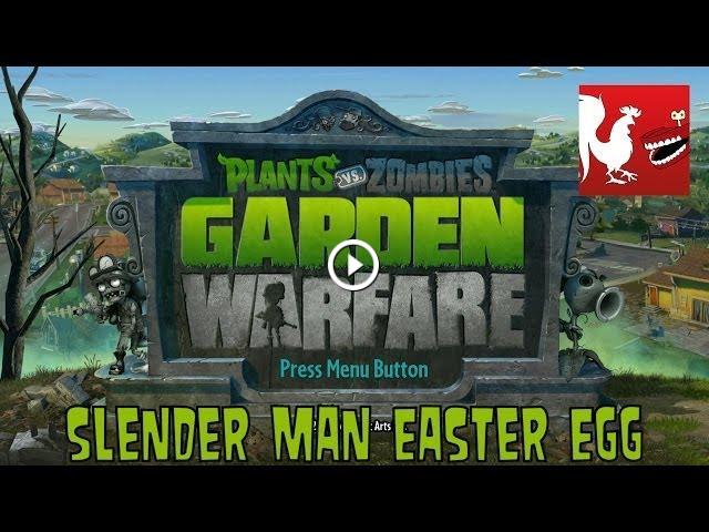 Plants Vs Zombies Garden Warfare Slender Man Easter Egg