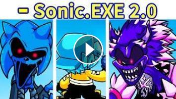 360° Vs Sonic.exe round 2 - you can't run. FNF Animation 