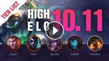 High Elo Lol Tier List Patch 10 11 Q Amp A By Mobalytics