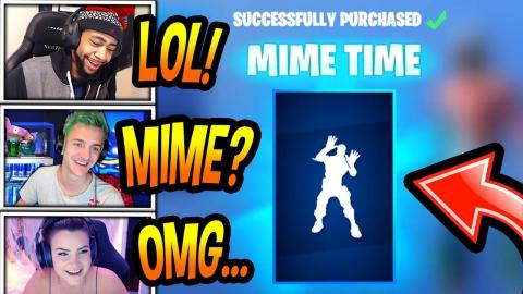 Streamers React To New Ground Pound Emote Dance Hulk Smash - streamers react to new mime time emote dance