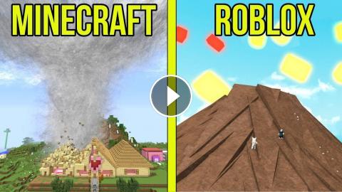 Minecraft Vs Roblox Survive The Disasters