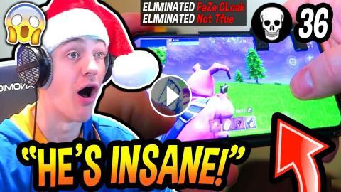 ninja reacts to pro mobile fortnite player destroying pro pc players in the pop up cup tournament - fortnite mobile ninja