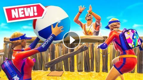 Playing Actual Volleyball In Fortnite Battle Royale W Lachlan - playing actual volleyball in fortnite battle royale w lachlan lazarbeam alex