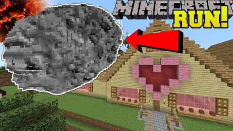 Minecraft Huge Meteor Hits Jen S House Disasters You Wont Survive - popularmmos minecraft noob vs pro roblox disaster