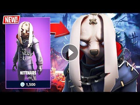 new fortnite stream featuring the easter item shop update nitehare creepy bunny skin gameplay donate 5 and over shows on stream https streaml - new fortnite easter bunny skin