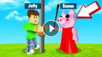 I Got Trapped By Piggy In Roblox Funny - sanna and jelly roblox