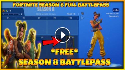 fortnite season 8 full battle pass season 8 skins fortnite season 8 all unlocks on battle pass - fortnite season 8 battle pass leaked skins
