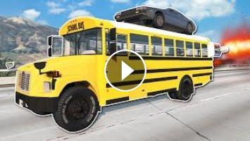 beamng drive flying school bus