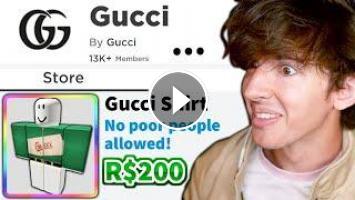 Roblox Luxury Clothes No Poor People Allowed - gucci roblox clothes