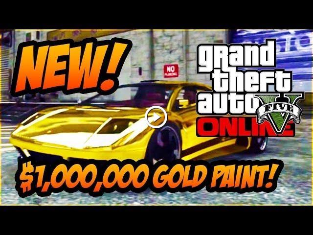 GTA 5 Online - High Life Update, NEW $1,000,000 Gold paint 
