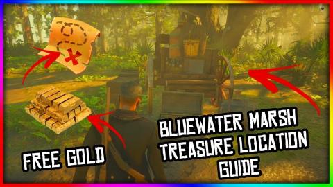 Red Dead Redemption 2 Online Bluewater Marsh Treasure Map