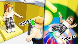 When Roblox Noobs Play Story Games - image of a roblox noob running obby